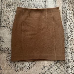 MM Lafleur Classic Tan Pencil Skirt